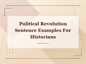 Political Revolution Sentence Examples for Historians